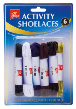 ACTIVITY SHOELACES 6pk