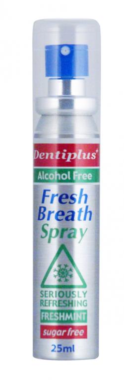 DENTIPLUSFRESHMINT BREATH SPRAY ALCOHOL FREE 25ML