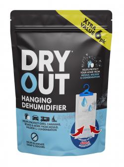 6PK HANGING DEHUMIDIFIER 400ml / 180g