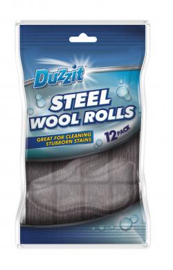 STEEL WOOL ROLLS 12PCS 5GM