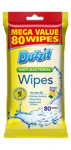 DUZZIT ANTI-BACTERIAL WIPES 80pk