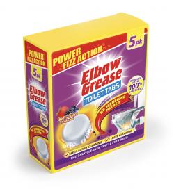 ELBOW GREASE TOILET TABLETS 5 X 30G - BERRY