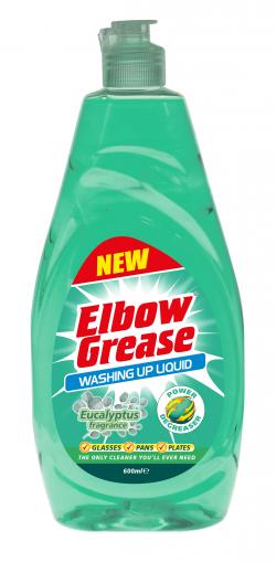 ELBOW GREASE EUCALYPTUS WASHING UP LIQUID 600ML