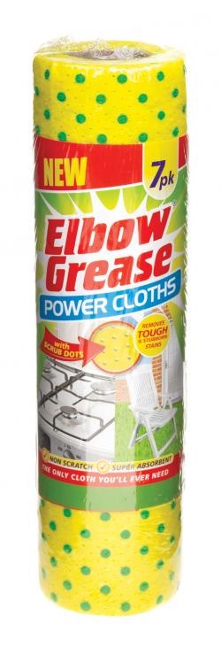 ELBOW GREASE POWER CLOTHS 7PK