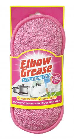 ELBOW GREASE SCRUBBING PAD PINK 1PK CS