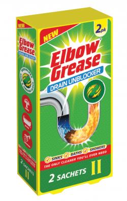 ELBOW GREASE DRAIN UNBLOCKER SACHETS 2x25g