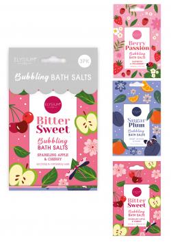 ELY SPA 3 X 80G BUBBLING BATH SALT SACHETS