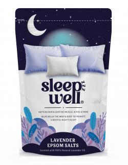 SLEEPZZZ WELL LAVENDER EPSOM SALTS Í 450G