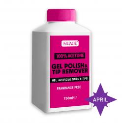 NUAGE 160ML GEL POLISH & TIP REMOVER -100% ACETONE