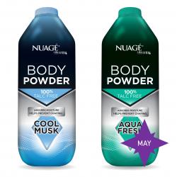 BODY POWDER 250G  (TALC FREE)-COOL MUSK/AQUA FRESH