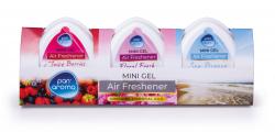 MINI GEL AIR FRESH 3PK-JUICY BER, FLORAL F, SEA BR