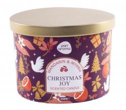 230G CANDLE WITH LID - CHRISTMAS JOY