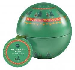 150G BAUBLE CANDLE - WINTER FOREST WISHES