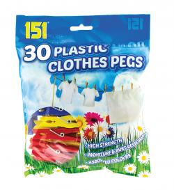 PLASTIC PEGS 30pk