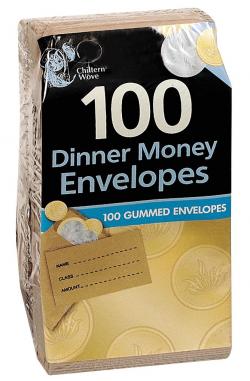 DINNER MONEY ENVELOPES 100PK