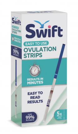 SWIFT OVULATION TEST STRIPS 5PK (25mlU/ml)