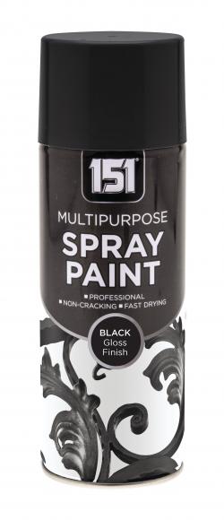 BLACK GLOSS SPRAY PAINT 400ML