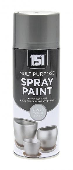 METALLIC SILVER SPRAY PAINT 400ML